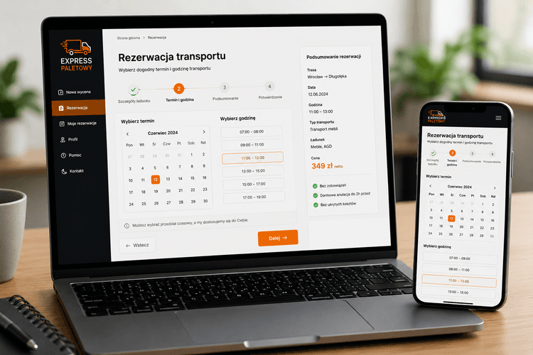 Wycena transportu online dla firm